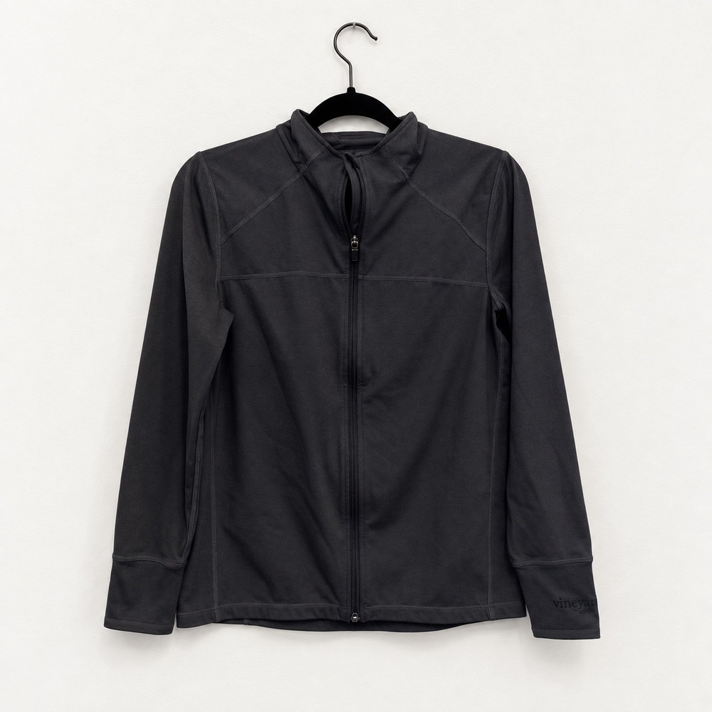 Vineyard Vines Performance Women's M Black Full Zip Athletic Jacket